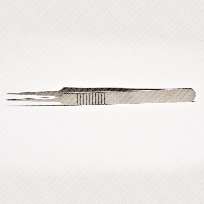 A Type Isolation Eyelash Extension Tweezers With Groove 12 cm Lay Down View 04