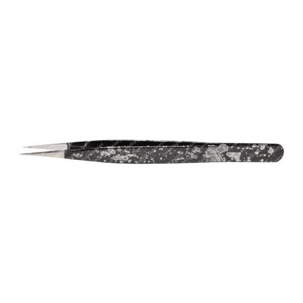 Black And White Marble Mix Pattern With Silver Tip