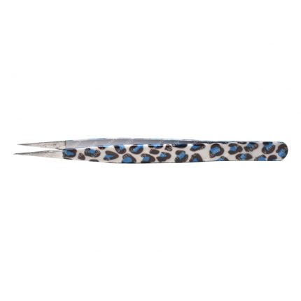 Blue And Black Mix Pattern With Silver Tip