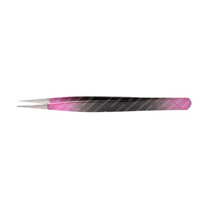 Pink And Black Mix Pattern With Silver Tip