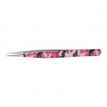 Red, Pink, Black, White Mix Pattern With Silver Tip